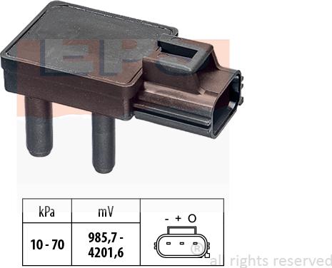 MDR EPS-1993 277 - Датчик, тиск вихлопних газів autozip.com.ua