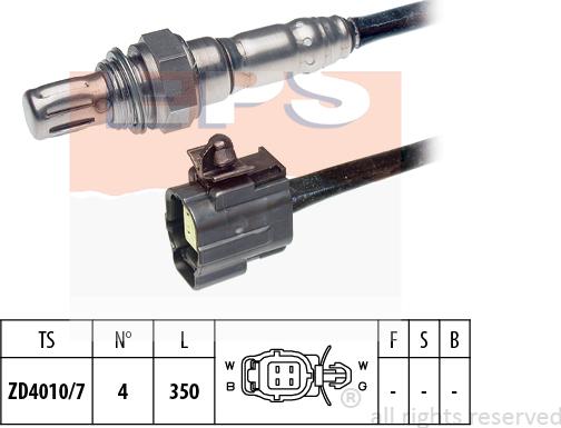 MDR EPS-1997 560 - Лямбда-зонд, датчик кисню autozip.com.ua