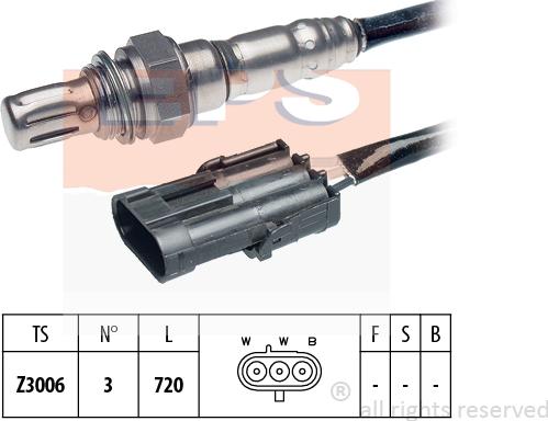 MDR EPS-1997 058 - Лямбда-зонд, датчик кисню autozip.com.ua