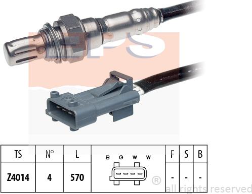 MDR EPS-1997 082 - Лямбда-зонд, датчик кисню autozip.com.ua