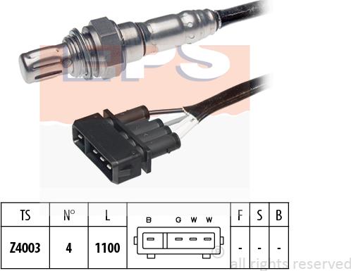 MDR EPS-1997 035 - Лямбда-зонд, датчик кисню autozip.com.ua