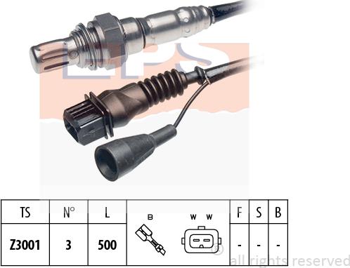 MDR EPS-1997 031 - Лямбда-зонд, датчик кисню autozip.com.ua