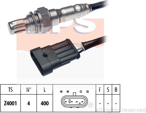 MDR EPS-1997 021 - Лямбда-зонд, датчик кисню autozip.com.ua