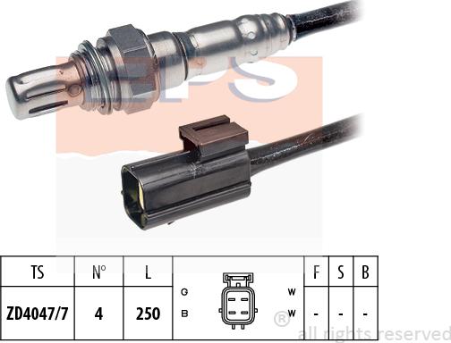 MDR EPS-1997 199 - Лямбда-зонд, датчик кисню autozip.com.ua