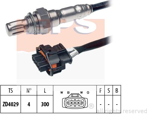 MDR EPS-1997 136 - Лямбда-зонд, датчик кисню autozip.com.ua