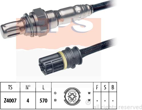 MDR EPS-1997 276 - Лямбда-зонд, датчик кисню autozip.com.ua