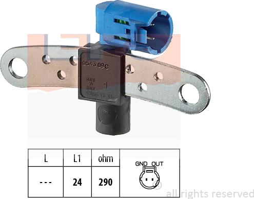 MDR EPS-1953 543 - Датчик імпульсів, колінчастий вал autozip.com.ua