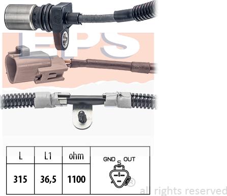 MDR EPS-1953 502 - Датчик імпульсів, колінчастий вал autozip.com.ua