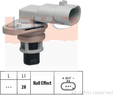 MDR EPS-1953 626 - Датчик, положення розподільного валу autozip.com.ua