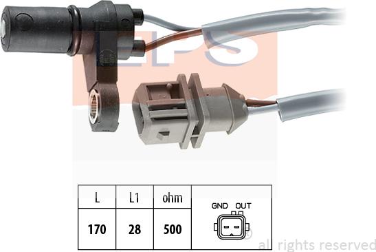 MDR EPS-1953 392 - Датчик частоти обертання, автоматична коробка передач autozip.com.ua