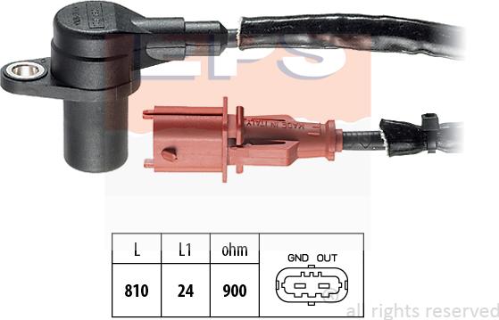 MDR EPS-1953 384 - Датчик імпульсів, колінчастий вал autozip.com.ua