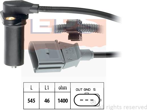 MDR EPS-1953 295 - Датчик імпульсів, колінчастий вал autozip.com.ua