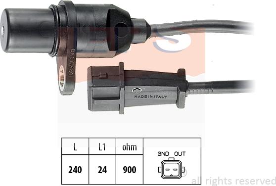 MDR EPS-1953 279 - Датчик імпульсів, колінчастий вал autozip.com.ua