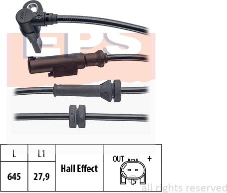 MDR EPS-1960 086 - Датчик ABS, частота обертання колеса autozip.com.ua