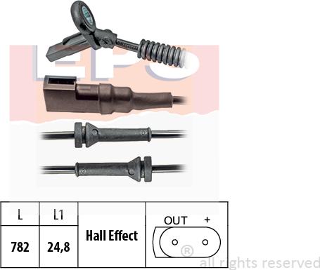 MDR EPS-1960 024 - Датчик ABS, частота обертання колеса autozip.com.ua