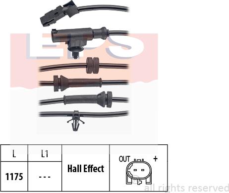 MDR EPS-1960 071 - Датчик ABS, частота обертання колеса autozip.com.ua