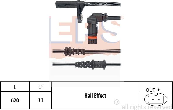 MDR EPS-1960 191 - Датчик ABS, частота обертання колеса autozip.com.ua