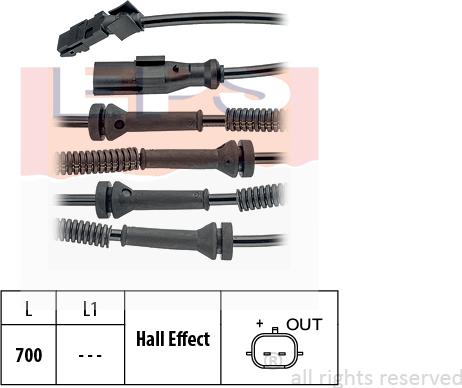 MDR EPS-1960 146 - Датчик ABS, частота обертання колеса autozip.com.ua