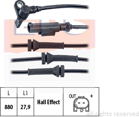 MDR EPS-1960 163 - Датчик ABS, частота обертання колеса autozip.com.ua