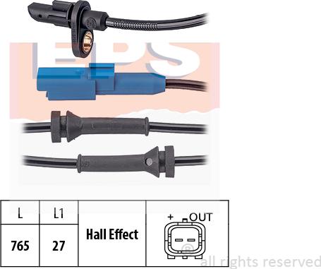 MDR EPS-1960 170 - Датчик ABS, частота обертання колеса autozip.com.ua