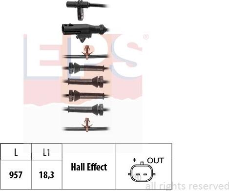 MDR EPS-1960 231 - Датчик ABS, частота обертання колеса autozip.com.ua