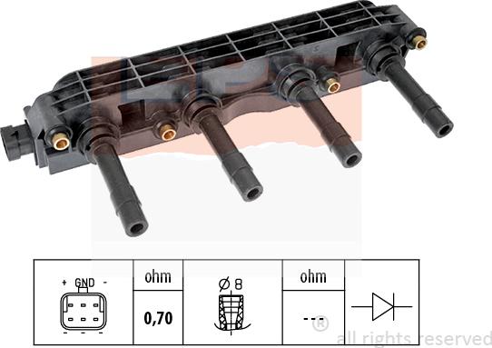 MDR EPS-1970 399 - Котушка запалювання autozip.com.ua