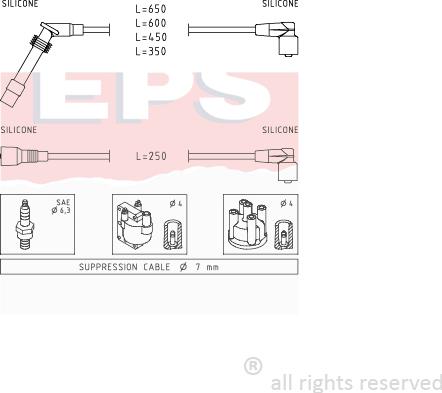MDR EPS-1499 199 - Комплект проводів запалювання autozip.com.ua