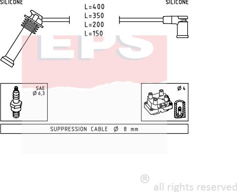 MDR EPS-1499 242 - Комплект проводів запалювання autozip.com.ua