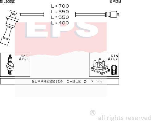 MDR EPS-1501 401 - Комплект проводів запалювання autozip.com.ua