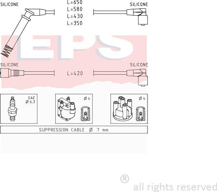 MDR EPS-1501 237 - Комплект проводів запалювання autozip.com.ua