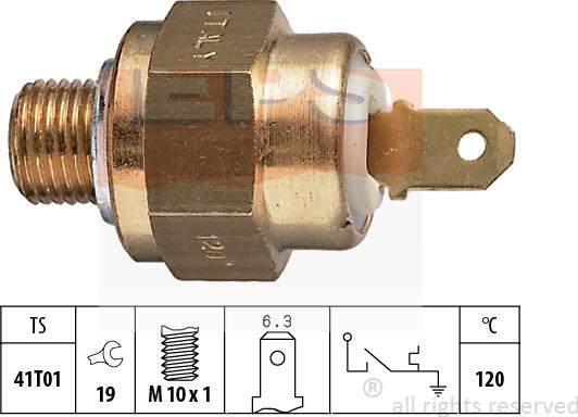 MDR EPS-1840 007 - Датчик, температура охолоджуючої рідини autozip.com.ua