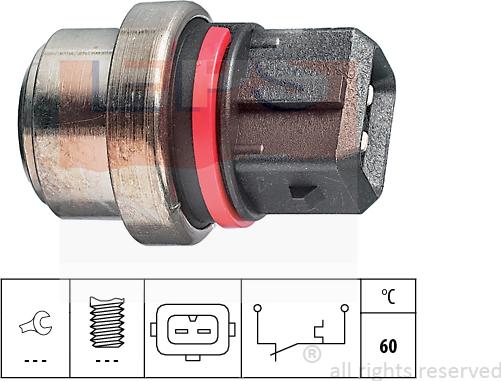 MDR EPS-1840 075 - Датчик, температура охолоджуючої рідини autozip.com.ua