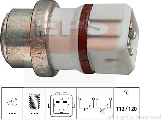 MDR EPS-1840 107 - Датчик, температура охолоджуючої рідини autozip.com.ua