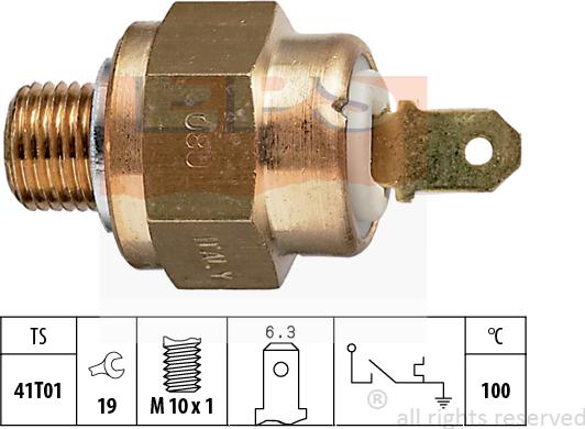 MDR EPS-1840 132 - Датчик, температура охолоджуючої рідини autozip.com.ua