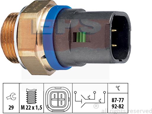 MDR EPS-1850 647 - Термовимикач, вентилятор радіатора / кондиціонера autozip.com.ua