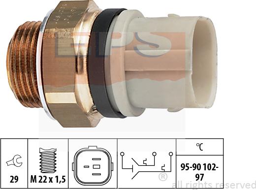 MDR EPS-1850 652 - Термовимикач, вентилятор радіатора / кондиціонера autozip.com.ua