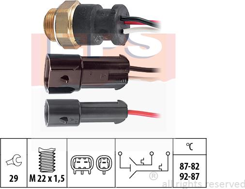 MDR EPS-1850 611 - Термовимикач, вентилятор радіатора / кондиціонера autozip.com.ua