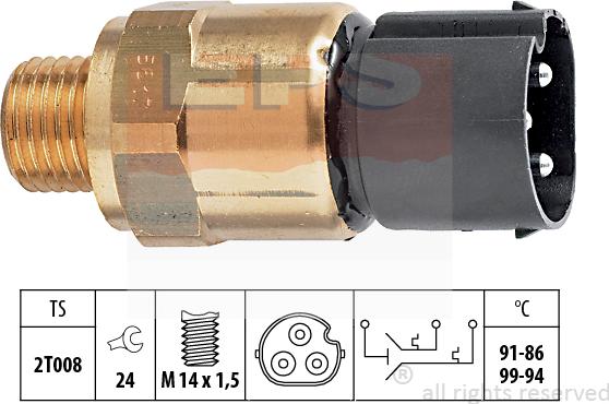 MDR EPS-1850 617 - Термовимикач, вентилятор радіатора / кондиціонера autozip.com.ua