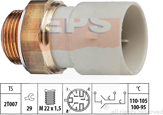 MDR EPS-1850 689 - Термовимикач, вентилятор радіатора / кондиціонера autozip.com.ua