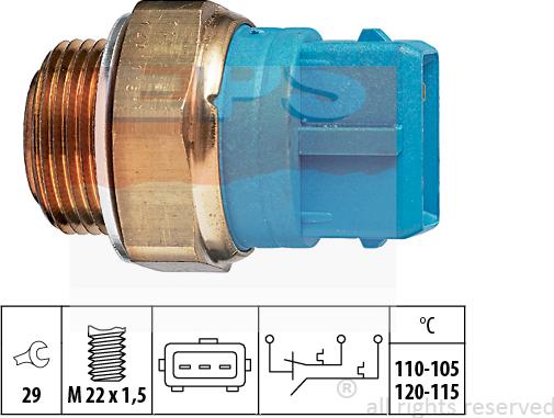 MDR EPS-1850 680 - Термовимикач, вентилятор радіатора / кондиціонера autozip.com.ua