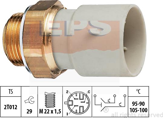 MDR EPS-1850 639 - Термовимикач, вентилятор радіатора / кондиціонера autozip.com.ua