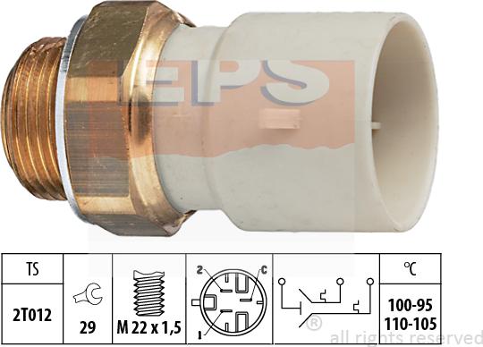 MDR EPS-1850 632 - Термовимикач, вентилятор радіатора / кондиціонера autozip.com.ua