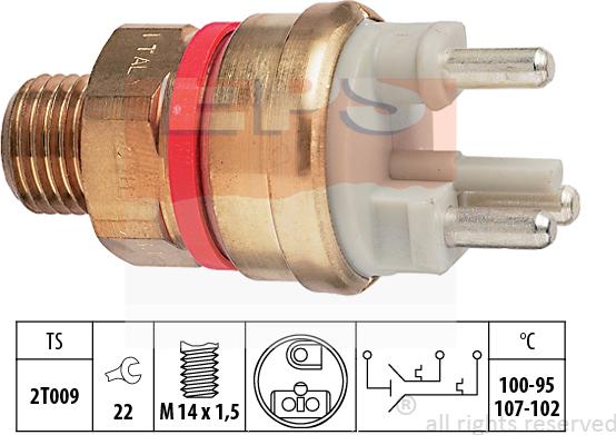 MDR EPS-1850 637 - Термовимикач, вентилятор радіатора / кондиціонера autozip.com.ua