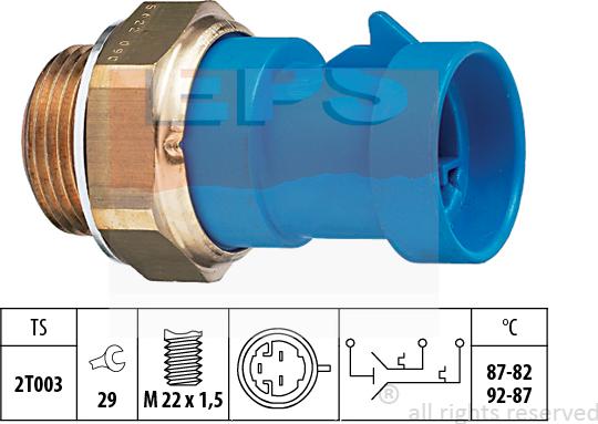 MDR EPS-1850 622 - Термовимикач, вентилятор радіатора / кондиціонера autozip.com.ua