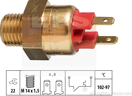 MDR EPS-1850 063 - Термовимикач, вентилятор радіатора / кондиціонера autozip.com.ua