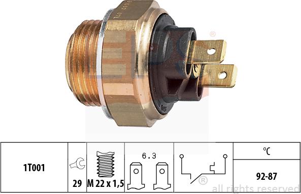 MDR EPS-1850 005 - Термовимикач, вентилятор радіатора / кондиціонера autozip.com.ua