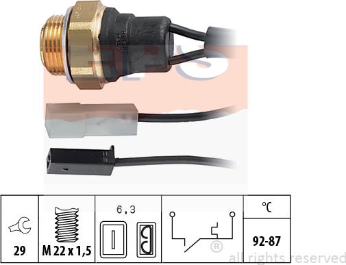 MDR EPS-1850 001 - Термовимикач, вентилятор радіатора / кондиціонера autozip.com.ua