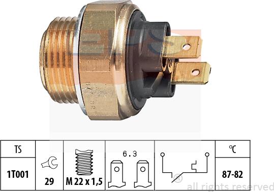 MDR EPS-1850 017 - Термовимикач, вентилятор радіатора / кондиціонера autozip.com.ua