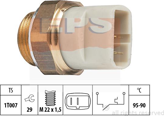 MDR EPS-1850 027 - Термовимикач, вентилятор радіатора / кондиціонера autozip.com.ua