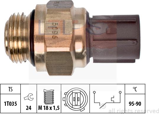 MDR EPS-1850 196 - Термовимикач, вентилятор радіатора / кондиціонера autozip.com.ua